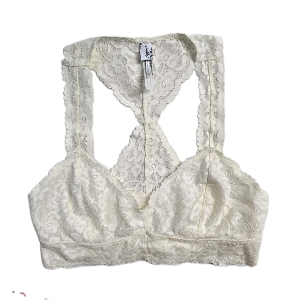 Intimately Free People Lace Off Ivory Large Bralette